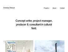 Tablet Screenshot of andrzejraszyk.net
